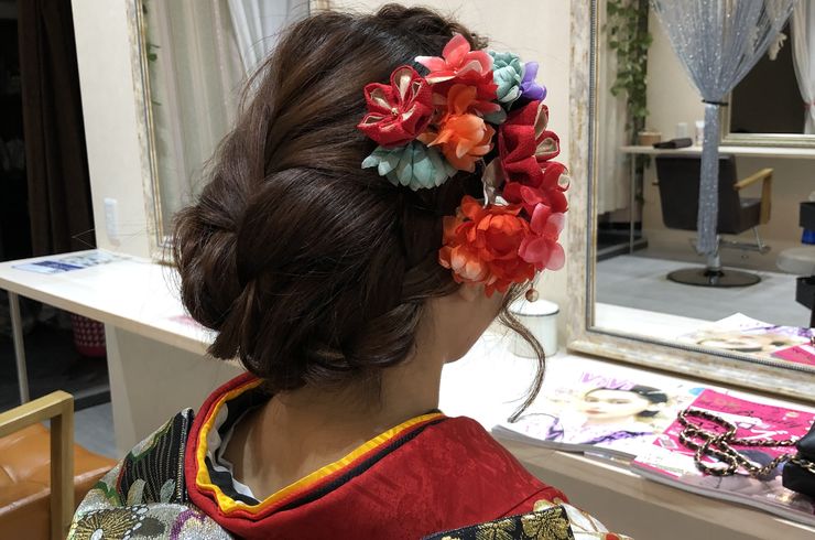 藤沢の美容室でセット